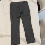 Loft  Corpcore Marisa Skinny Fit Pindot Print Dress Pants Women’s 8 Gray/White Photo 4
