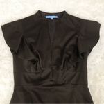 Antonio Melani Brown Fitted Sheath Dress Knee Length Stretch Cap Sleeve Size 4 Photo 1