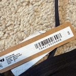 SKIMS  cotton rib plunge bralette- soot NWT small Photo 3