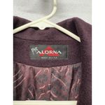 VTG ALORNA by Forstman Long Wool Blend Trench Coat Plum Purple USA Sz XL ? Photo 1