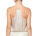 Cami NYC  Racer Charmeuse Cami in Dove Small Photo 1