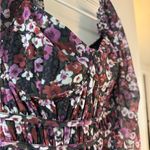 VICI  Floral Puff Sleeve Blouse - Pink and Purple Photo 2