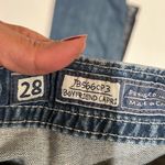 Miss Me women’s boyfriend Capri size 28 embroidered leg stripe stud buttons Photo 14