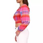 Sanctuary NWT Sunny Madras Colorful Plaid Women's Cropped Top - XS Photo 3