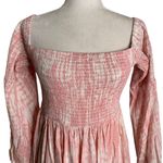 Torrid Mini Challis Off the Shoulder Dress 0 Pink Tie Dye Bell Sleeves Skater Photo 2