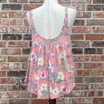 American Eagle pale pink floral hi-low tank top / S / Excellent condition Photo 3