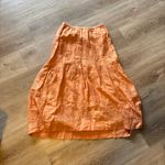 frame denim Frame Women's Orange Eyelet Tiered Maxi Skirt Size S Photo 6