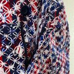 Christopher & Banks  Colorful Straight Short Cotton Patriotic Skirt Size 12 Photo 5