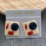 NWT Fashion Earrings Square Stud Earrings Photo 1