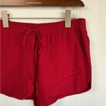 Robert Rodriguez  Relaxed Low-Rise Drawstring Silk Shorts, Crimson Size XS Photo 2