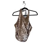 Free People NWOT Cami Disco Fever Top Gold Photo 7