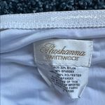 Shoshanna swimwear underwire bra one piece beaded strap lined 18% spandex Blue Size 8 Photo 4