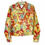 Coldwater Creek Vintage Western Print Denim Jacket Sz PS Photo 4