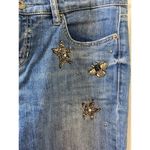 Cambio Laurie Jeans Women modern rise with beaded bees stars size 8 blue Photo 1