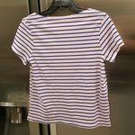 Cinq à Sept 💕CINQ A SEPT💕 Boatneck Striped Graphic Tee ~ Ooh La La Small S NWT Photo 1