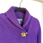 Lauren Ralph Lauren Purple Old Money Country Club Vanderpump Sweater Medium Photo 1