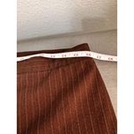 Apt. 9  Brown Pinstripe Stretch Pants Women’s Size 12 Minimalist Streetwear Y2K Photo 6