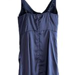 Cider  satin blue Highlow cowl neck slip dress Photo 6