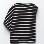 ZARA NWT ASYMMETRICAL STRIPED T-SHIRT Photo 3