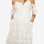 Motherhood White Lace Maternity Dress Photo 0