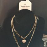 Juicy Couture New  2 tiered Heart Lock & Key Neckla Photo 1