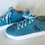 SheIn Blue Denim Look Canvas Sneaker Tennis Shoe Size 40 US Womens Size 9.5 NWOT Photo 0