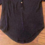 Free People black gauze thermal long sleeve top size XS Photo 11