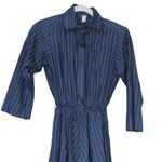 Vintage dress long sleeve with stripes 60s 70s Photo 1