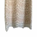 Lavender Brown NWOT  White Lace Overlay Dress Photo 3