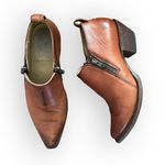 Frye Sasha Moto Shortie Cognac Leather boots booties Photo 0