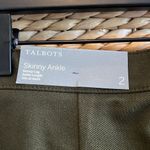 Talbots NWT  Mid-Rise DarkGreen Career Skinny Ankle Twill Dress Pant Trouser, 2 Photo 6