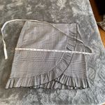 Romeo + Juliet Couture  Plaid Ruffled Skirt Black White Sz L Photo 7