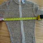 Hot Miami Styles  HMS Sheer Embellished Maxi Dress Cover Up In Nude Size Small Photo 5