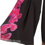 Free People EUC Symphony Bell Sleeve Dress / Tunic Top Black Floral Generous XS Photo 4