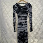 Rachel Roy ‎ Bodycon Ruching Long Sleeve Open Back Dress Size M NWT Photo 3