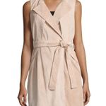 Neiman Marcus Belted Suede Trench Vest Photo 1
