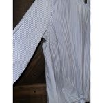 J.Jill Womens Striped Waist Tie Top Sz Medium Blue Preppy Coastal Contemporary Photo 2