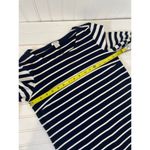 J.Crew Navy Blue & White Stripe 3/4 Sleeve Nautical Maritime Dress Size XXS Photo 5