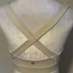 Lululemon All Sports Beige / Ivory Sports Bra Size 8 Athletic Photo 5