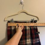 Vintage Red Tartan Plaid maxi wrap skirt size S Red Photo 6
