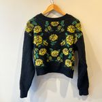 Forever 21 Black & Yellow Floral Cardigan Photo 5