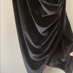 Cotton Candy Black Ruched One Shoulder Slip Dress Size L Photo 8