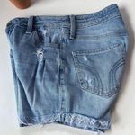 Hollister Midrise Midi Jeans Womens Shorts Sz 0 Rolled Cuff Vtg Stretch Festival Photo 3