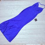 Lulus Nwt  royal blue rhinestone sleeveless hauler formal prom evening gown dress Photo 9