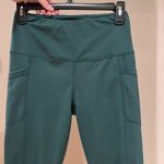 Yogalicious Lux High Waist 7/8 Ankle Leggings in Green Photo 3