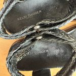 Kelsi Dagger  Brooklyn Spark Black Woven Leather Sandals Photo 6