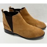 Primark Boots Slip On Faux Suede Pointed Toe Low Heeled Ankle Booties Tan 9 Photo 15