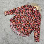 Sundance  Women’s Floral Button Down Shirt Longsleeve Lightweight Multicolor L Photo 1