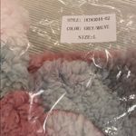 Peach Love California PEACH LOVE Sherpa Fleece Tie Dye Half Zip Mauve Photo 2