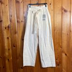 Everlane  Cream Trousers with Belt the paper bag organic cotton pants medium Photo 1